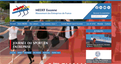 Desktop Screenshot of medef-essonne.org